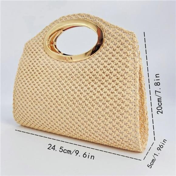 2025 Straw Beach Bag Women Woven Tote Crochet Crossbody  2025 Straw Beach Bag Women Woven Tote Crochet Crossbody Purse Wedding Clutch